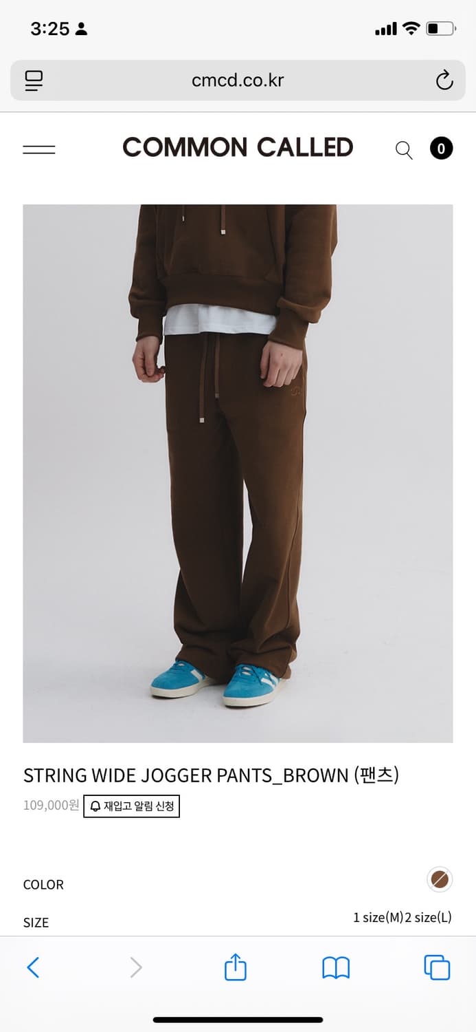 커먼콜드 후드조거팬츠 셋업 상품이미지2