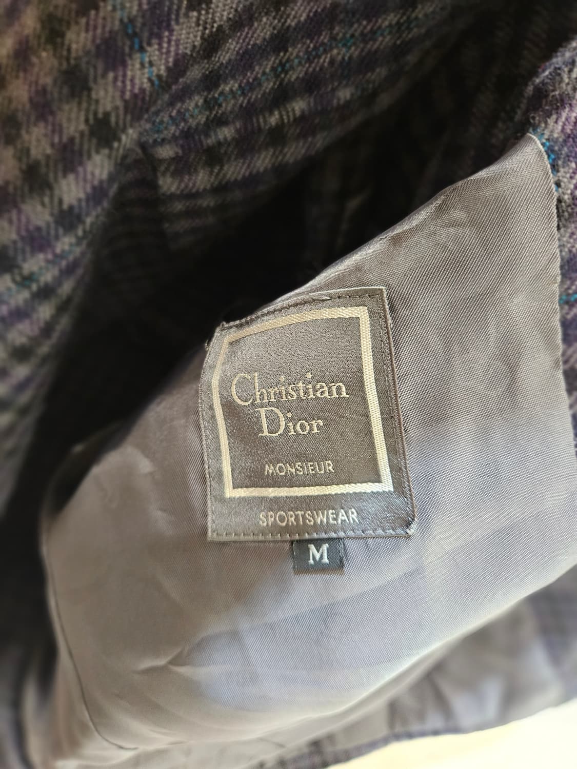 디올 울 체크 블레이저 상품이미지3