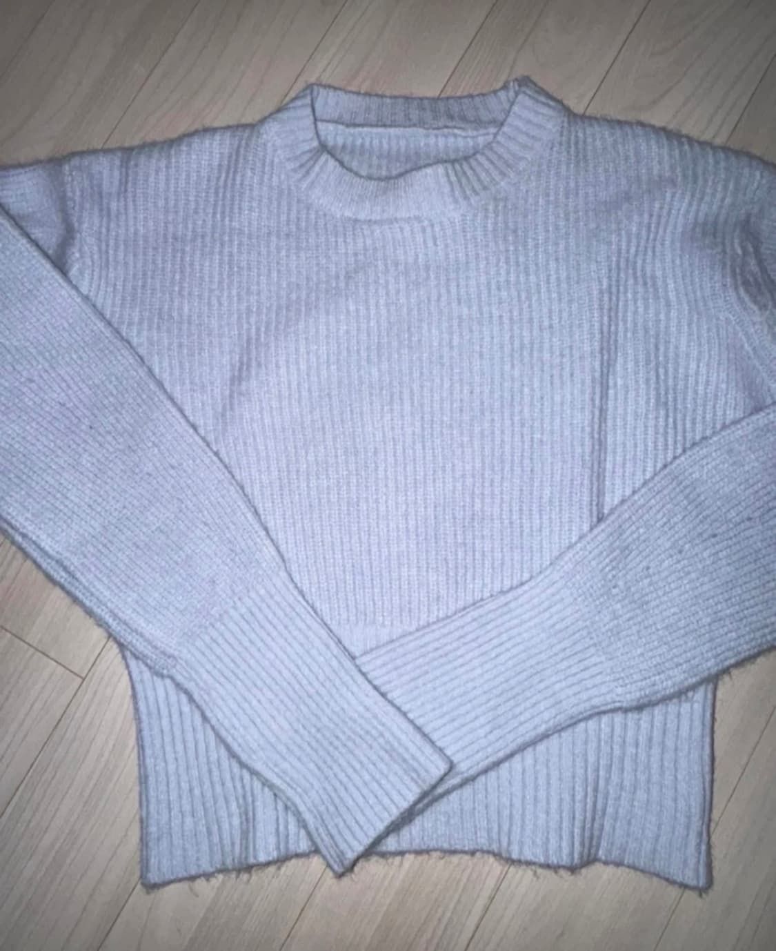 연하늘색 반목니트 상품이미지1