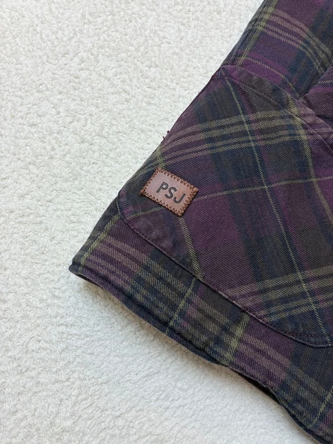 폴스미스 PSJE 11's 피그먼트 퍼플 타탄 체크 베스트 PN6208 상품이미지4