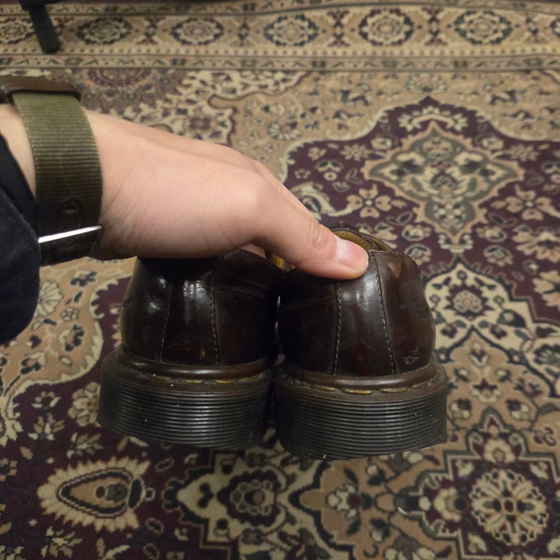 닥터마틴 4홀 1561 mie 브라운 크레이지호스 uk6 상품이미지4