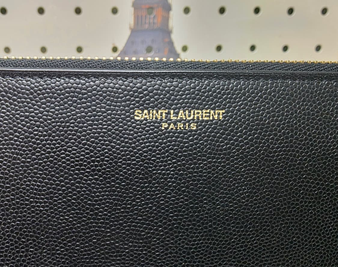 생로랑 클러치백 라지 레더 블랙 클러치 BF38 상품이미지2