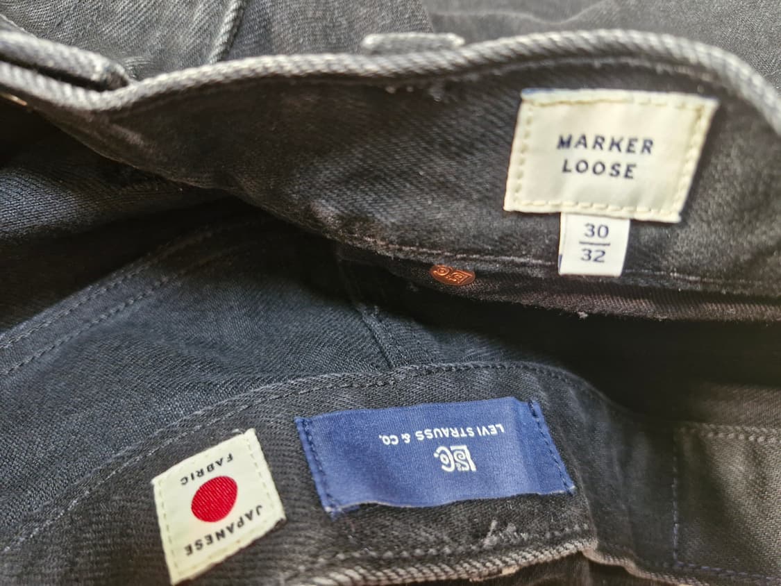 리바이스 블루탭 마커루즈진 블랙 W30L32 판매합니다 상품이미지7