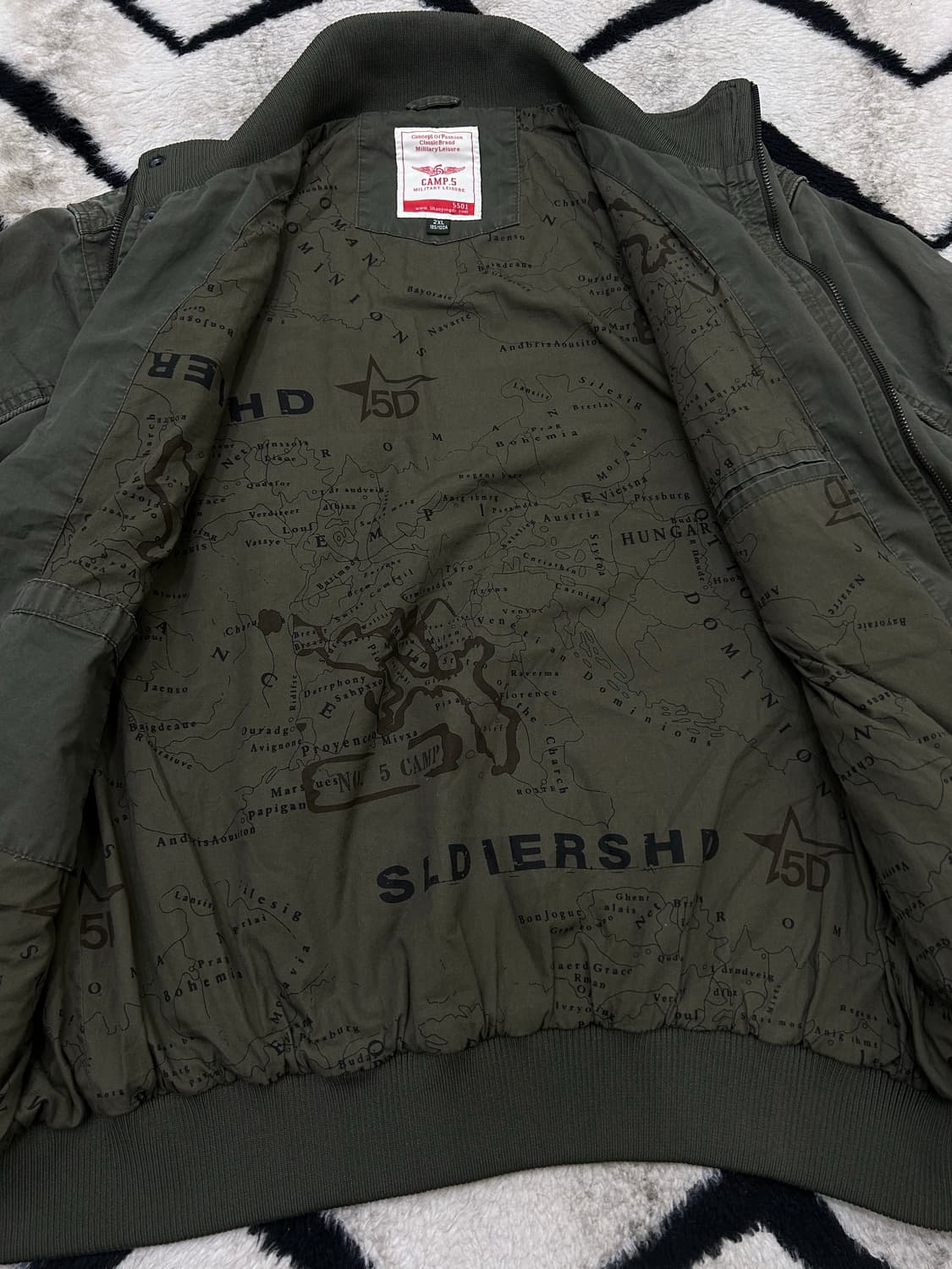 [2XL]Camp5 밀리터리 항공 야상자켓/카키 상품이미지5