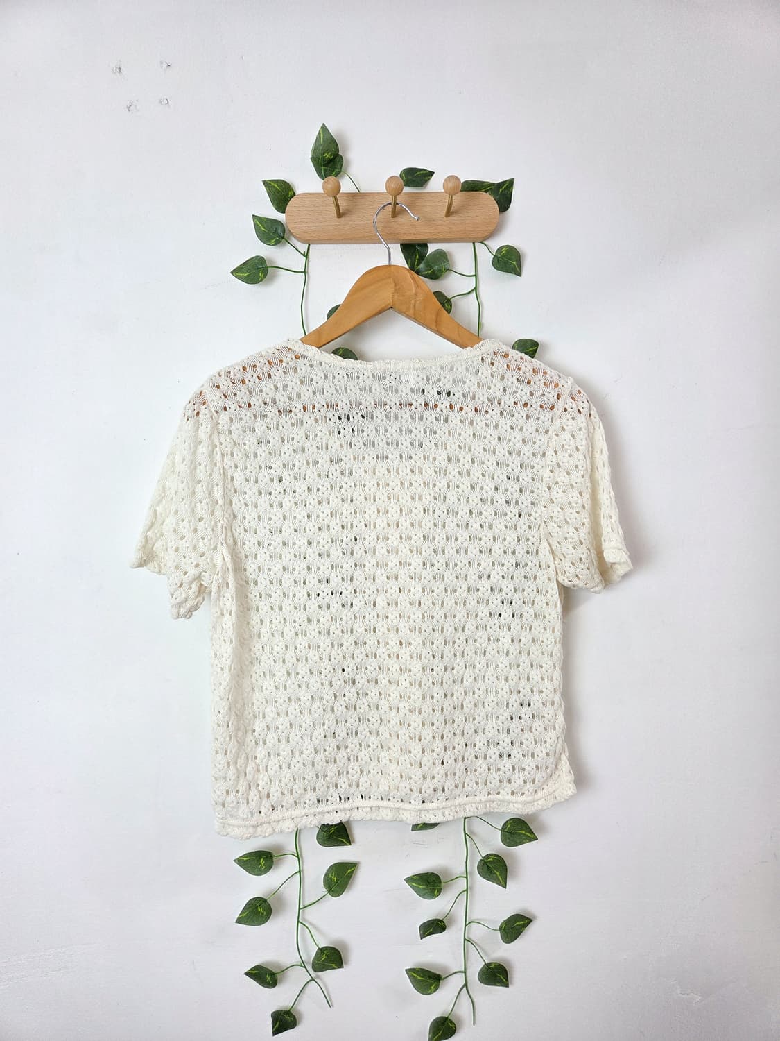 크로쉐 반팔 가디건 상품이미지4