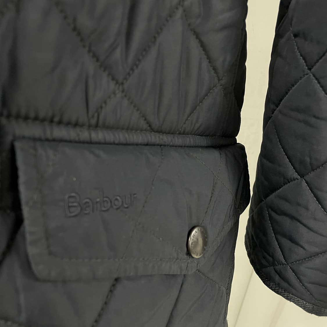 바버 퀄팅 자켓 네이비 L 상품이미지4