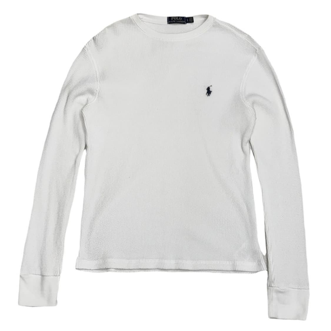 POLO 와플 크루넥 롱 슬리브 L 상품이미지1