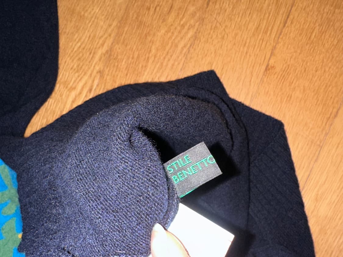 베네통 목폴라 기린 니트 상품이미지3