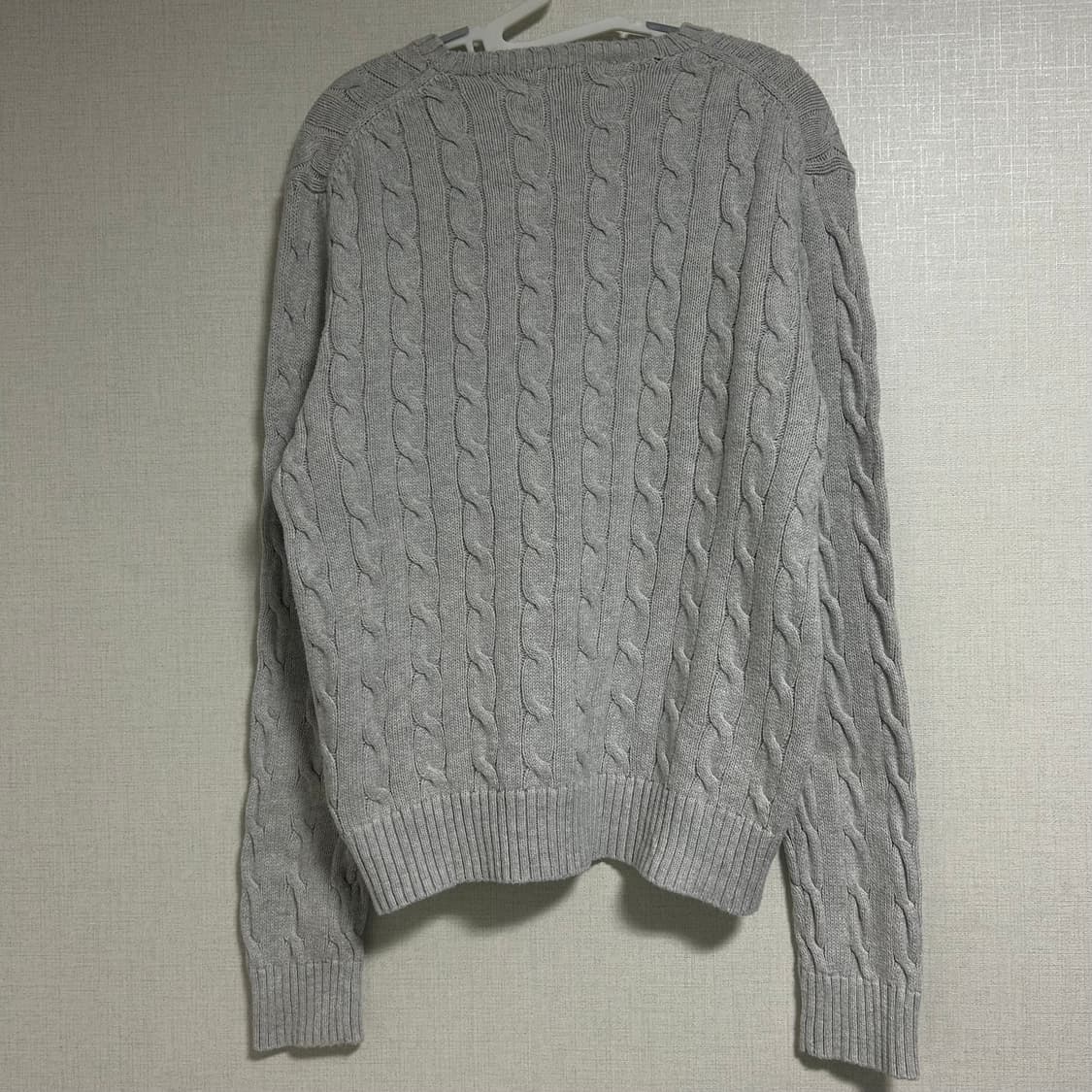 폴로 랄프로렌 신형 꽈배기 니트 그레이 M  상품이미지5