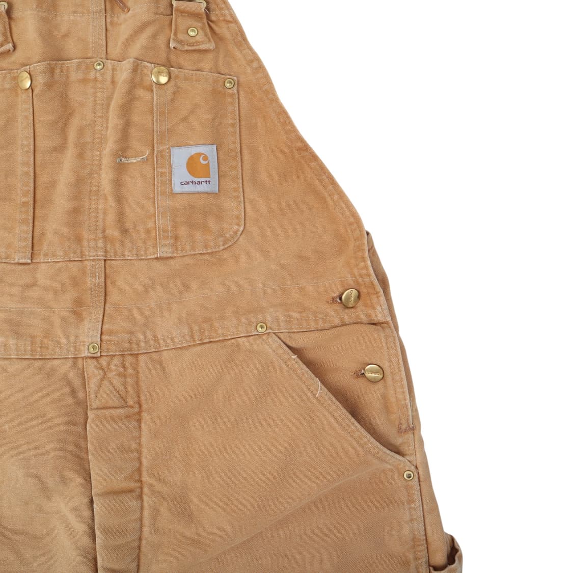 칼하트 90s 캔버스 퀄팅 더블니 오버롤 상품이미지4