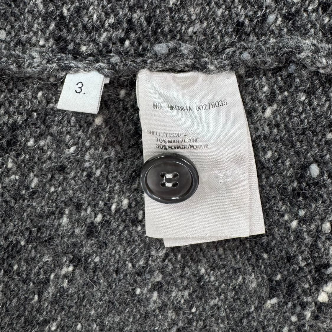 [3사이즈] 톰브라운 사선완장 모헤어 트위드 가디건 (MKC084A) 상품이미지10