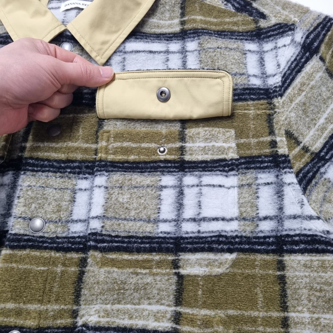 바나나리퍼블릭 트위드 트러커 자켓 샘플 - M 상품이미지5