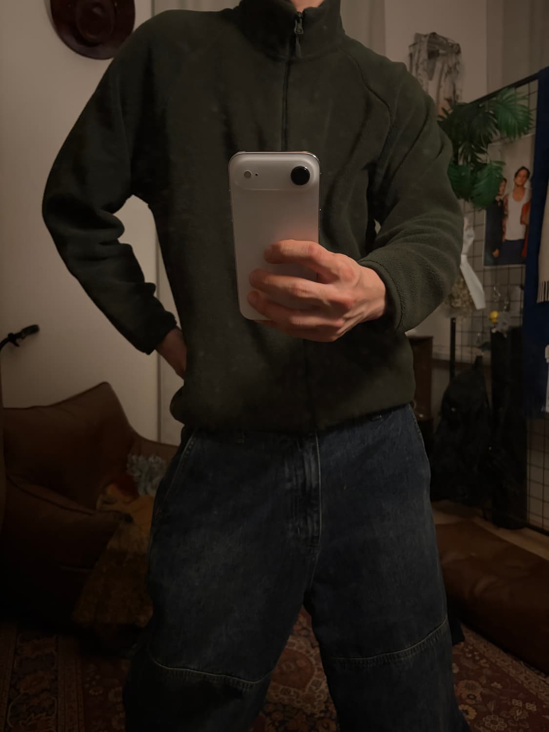 유니클로 후리스 카키 플리스 상품이미지2