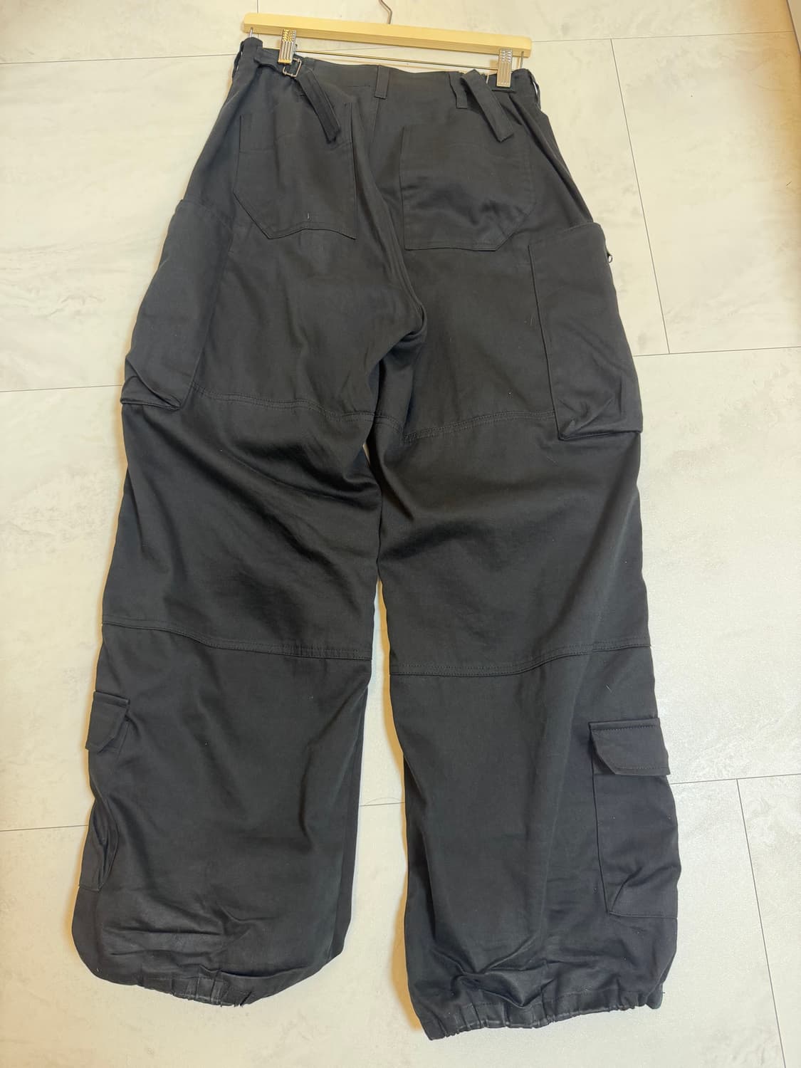 (2) 해칭룸 Zip Cargo Work Pants Black 상품이미지4