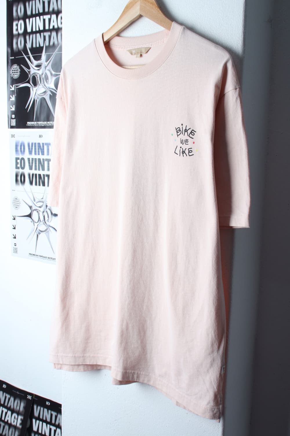 (XL-3XL) 빈폴 반팔 티셔츠 빅사이즈 핑크 올드스쿨-H31330 상품이미지1