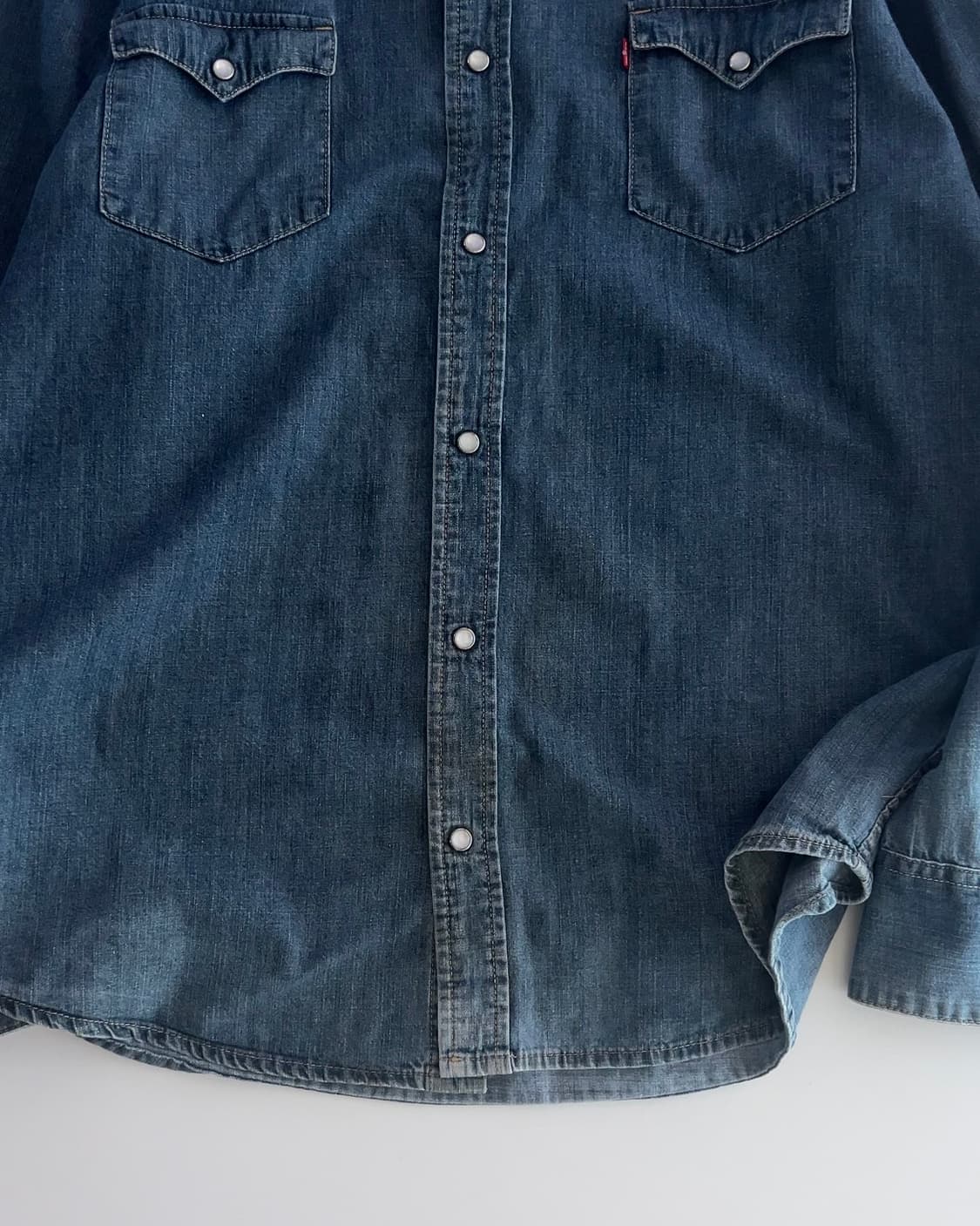 리바이스 투포켓 데님 웨스턴 셔츠 XL 상품이미지3