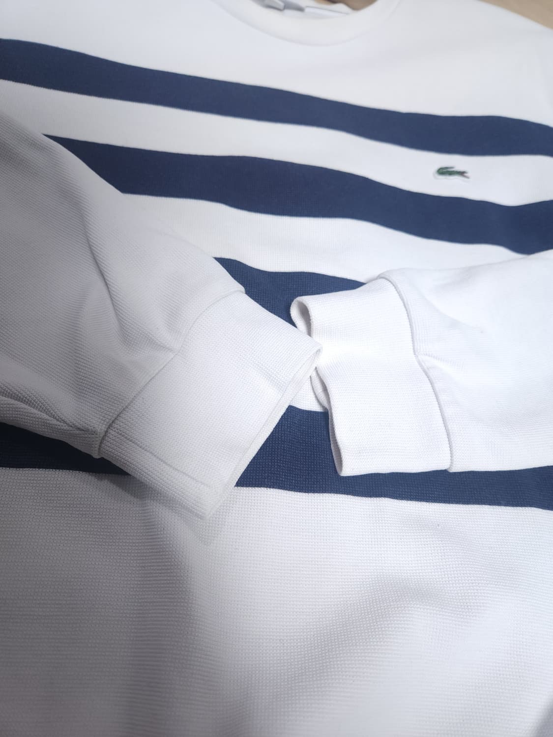 라코스테 스트라이프 긴팔티, 2XL 상품이미지5