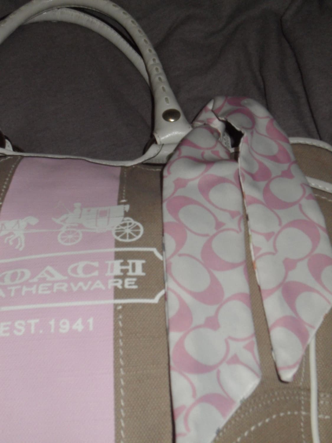 코치 베이지 토트백 coach beige tote bag 상품이미지2