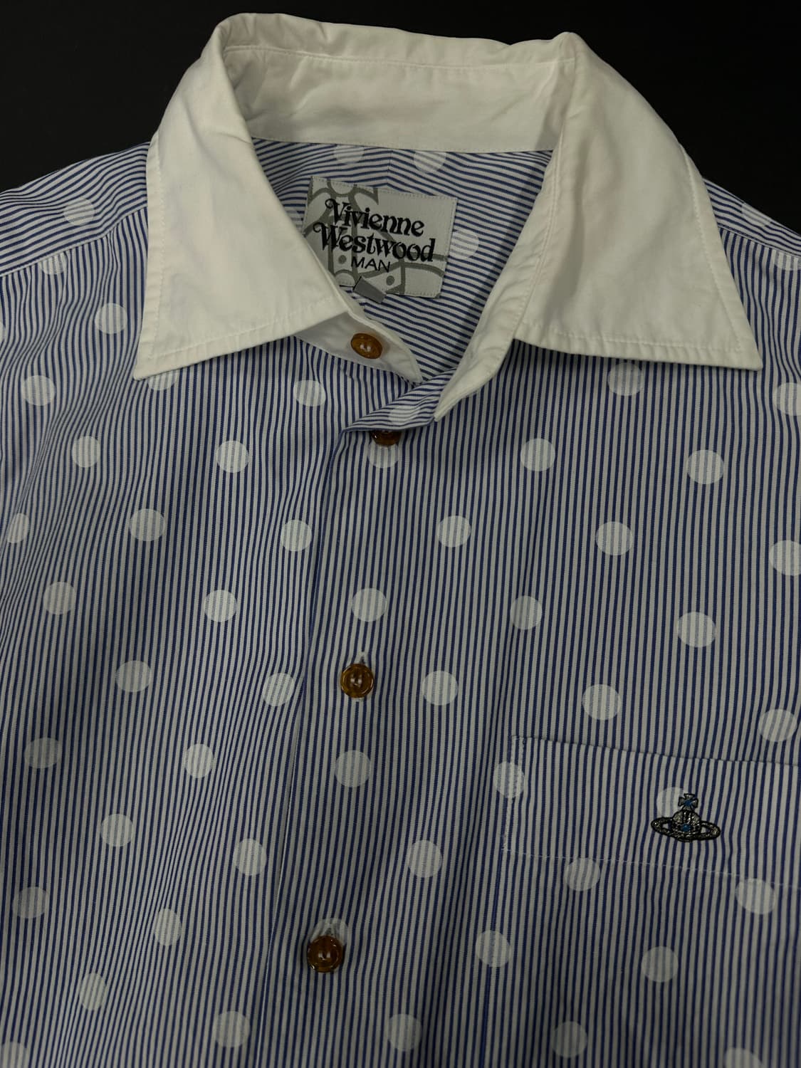 비비안 웨스트우드 레드라벨 스트라이프 도트 긴팔 셔츠 상품이미지6