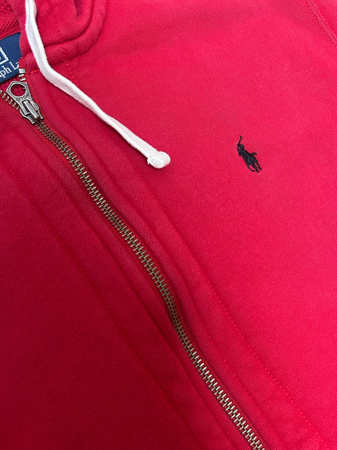 폴로 랄프로렌 레드 후드집업 상품이미지4