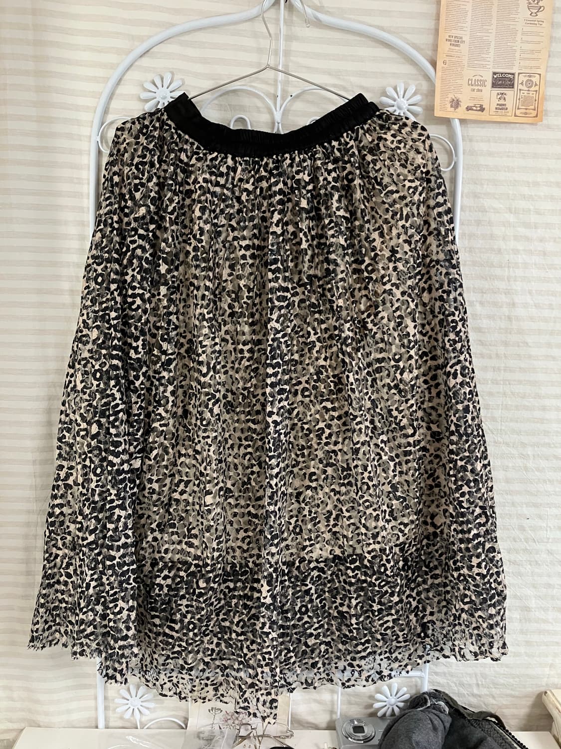 빈티지 레오파드 레이스 스커트 937 y2k 스트릿 갸루 펑키 일본빈티지 상품이미지1