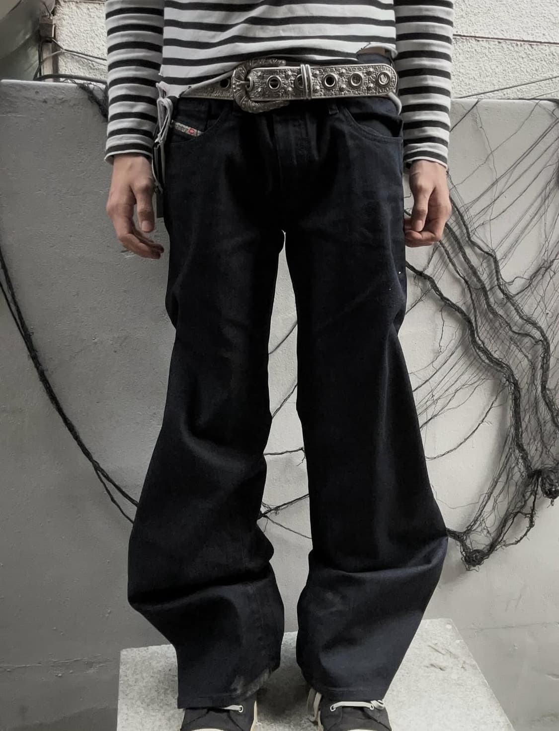 *rare* 데드스탁 00s 디젤 와이드 플레어 부츠컷 데님팬츠  상품이미지1