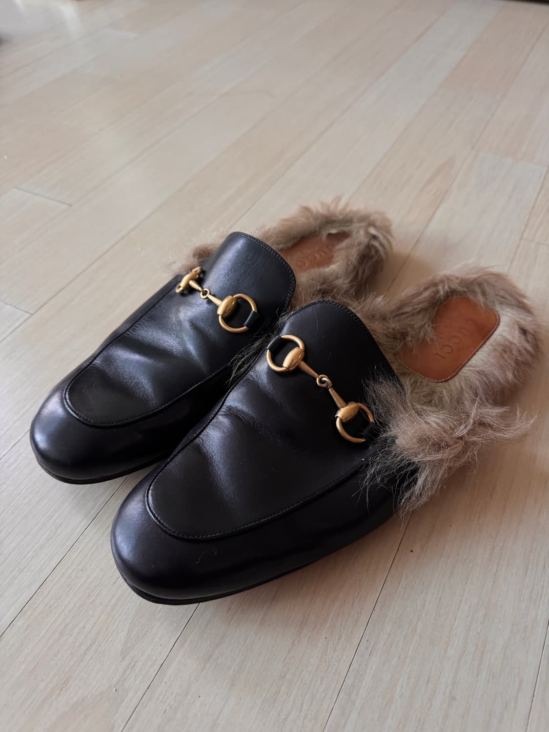 구찌 GUCCI 남성 홀스빗 슬라이드 뮬 270 사이즈 상품이미지4