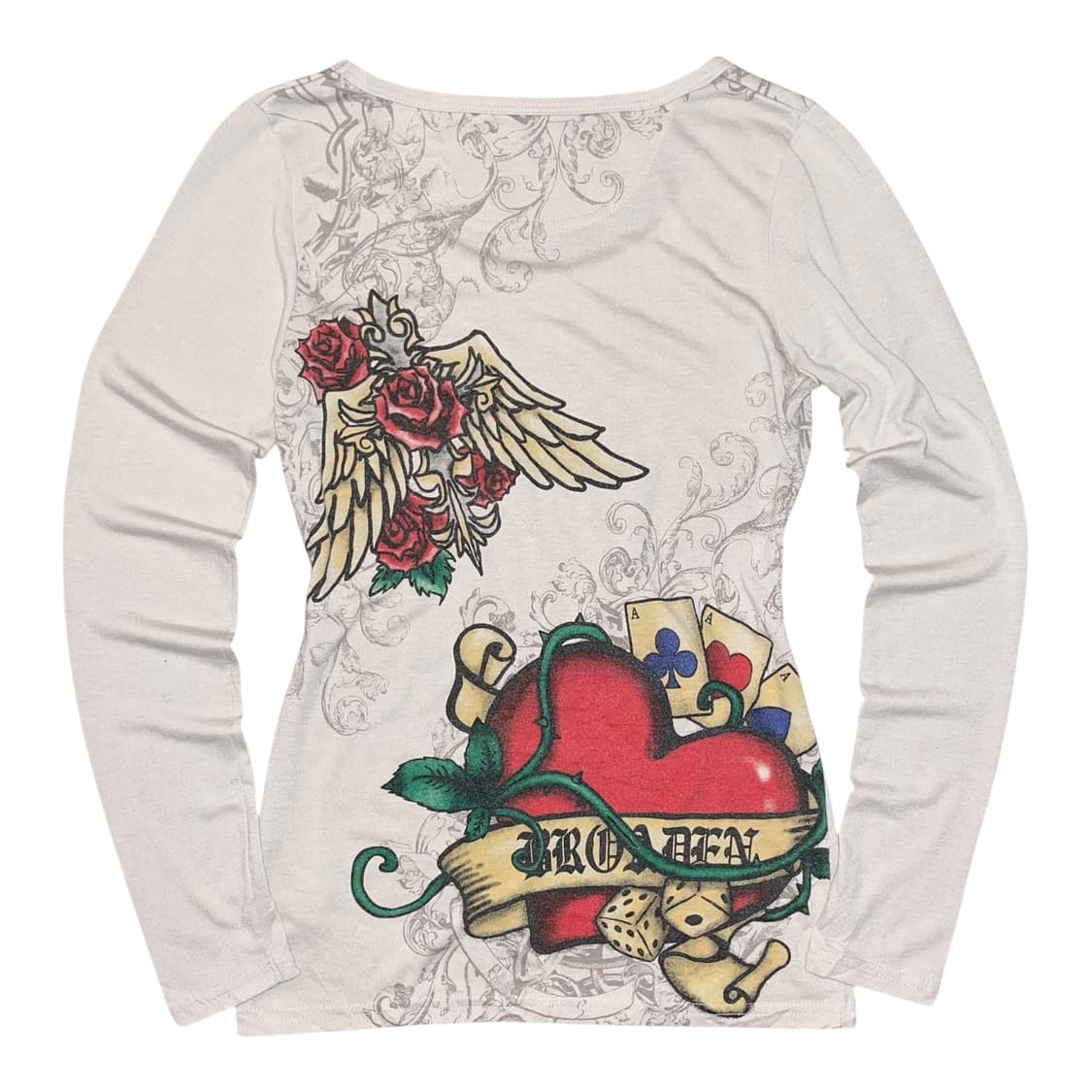 DIG DEEP 디그딥 큐빅 올드스쿨프린팅 롱슬리브 펑크갸루y2k 상품이미지4