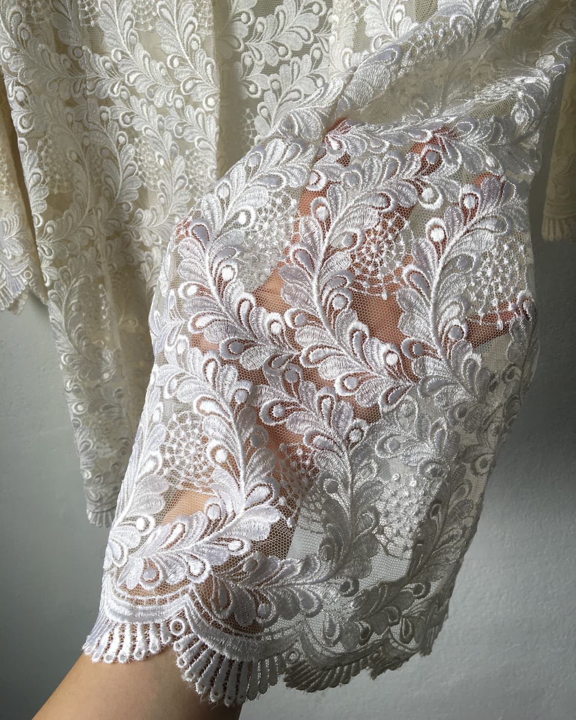 Pattern see through open jacket 상품이미지4
