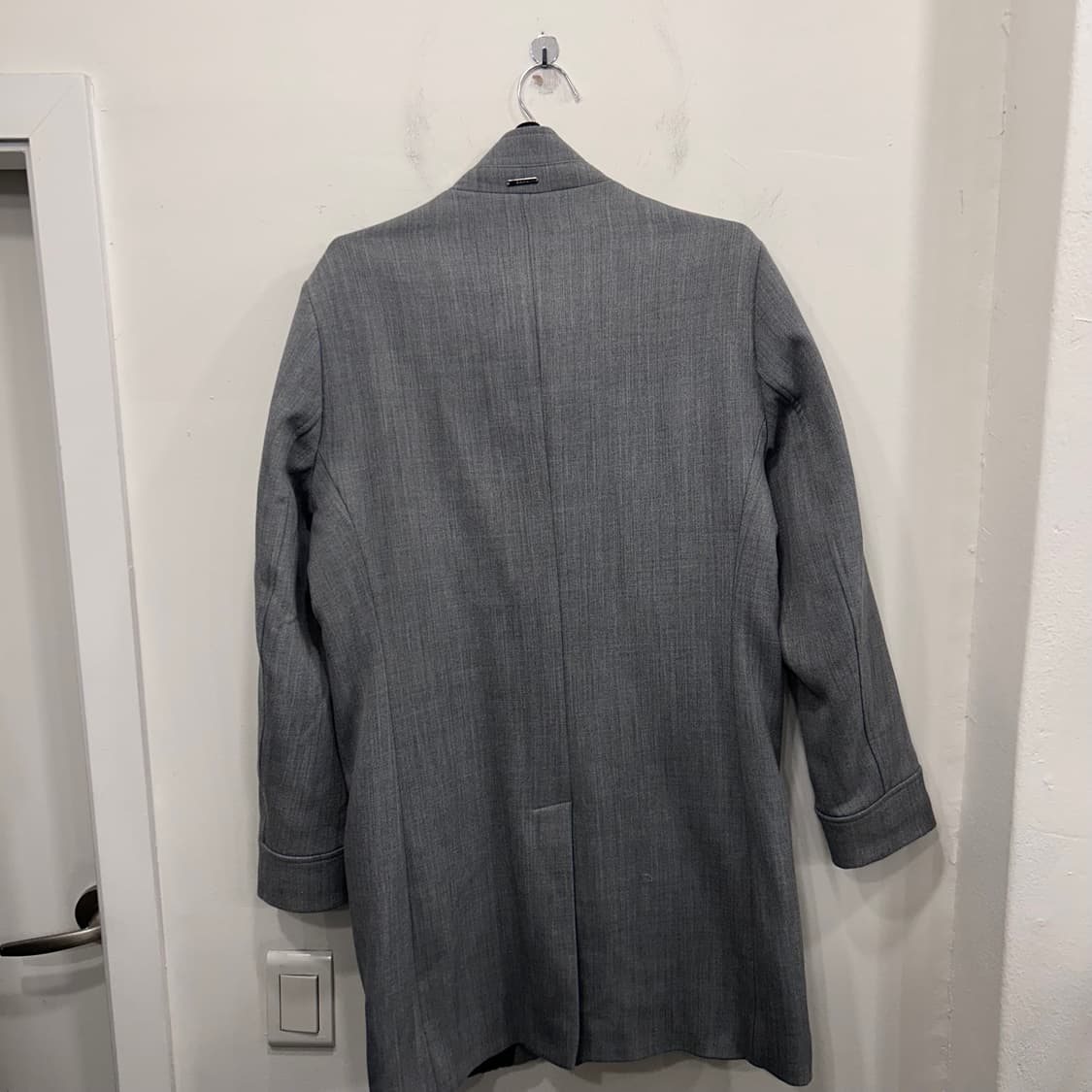 자라 맨즈 스트레치 코튼 더블 집업 하이넥 롱코트 상품이미지5