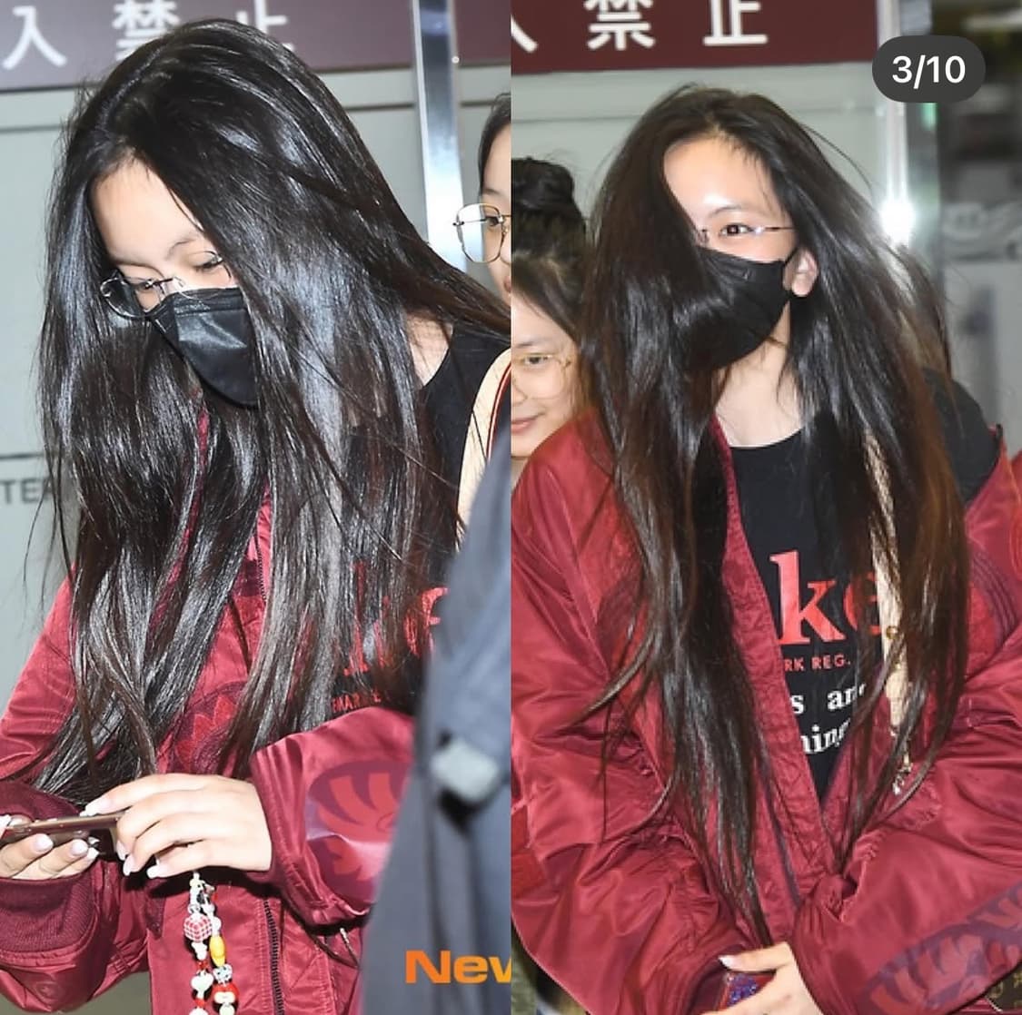 베이프 샤크 ma-1 자켓 뉴진스 착용 상품이미지1