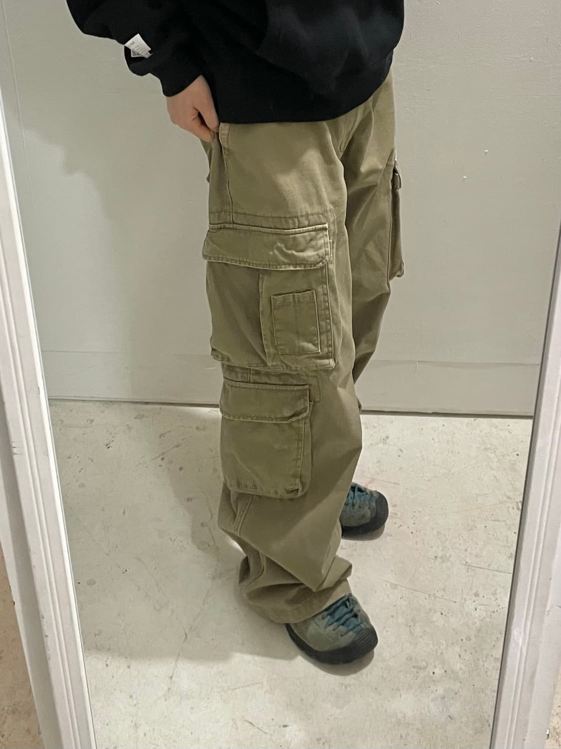 일본 빈티지 와이드 더블 카고 상품이미지2