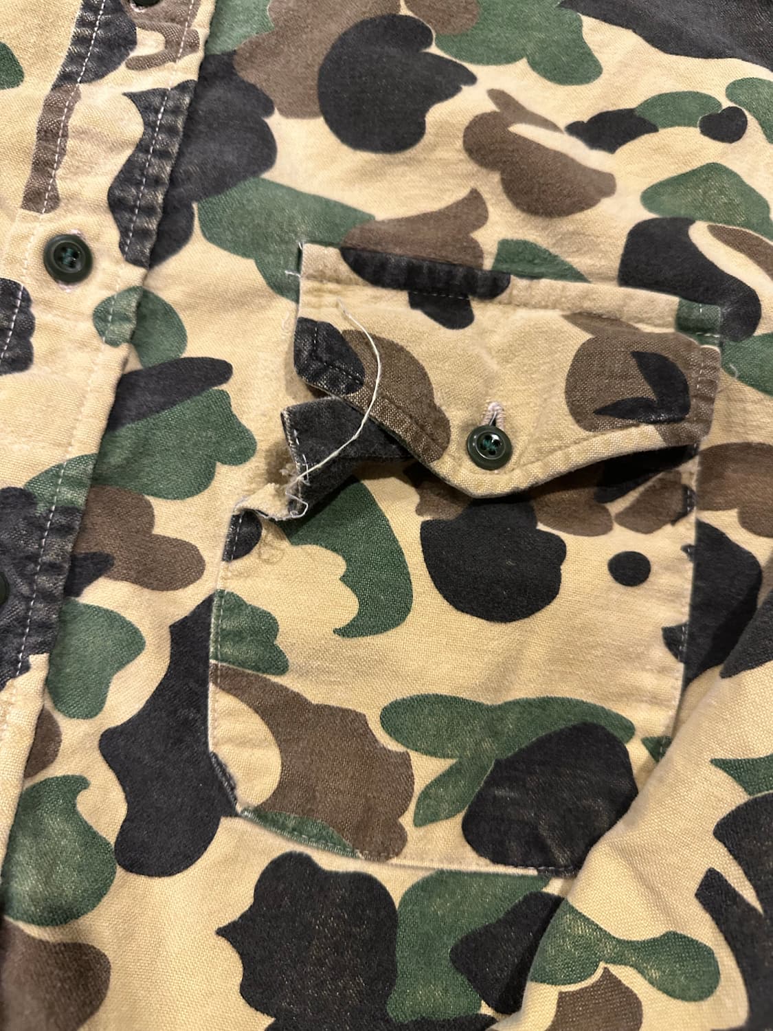 빈티지 90s 덕 카모 셔츠  상품이미지5