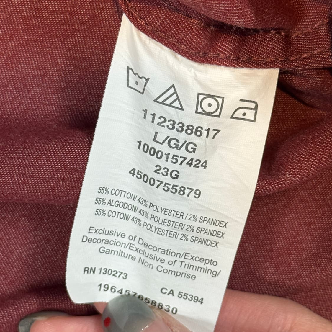 L) Wrangler 랭글러 투포켓 워크웨어 코튼 셔츠 핑크 상품이미지7