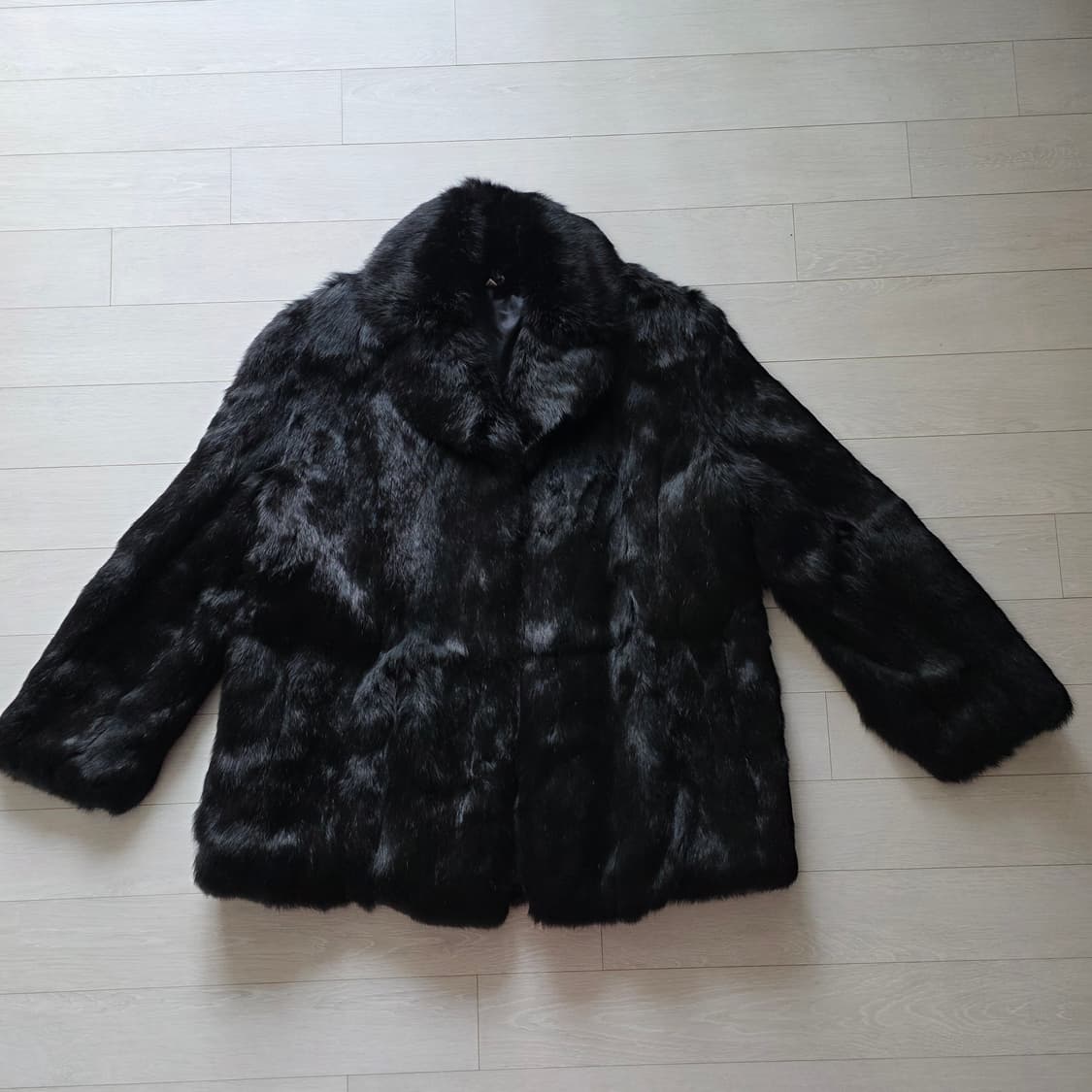 프랑스산 천연 토끼털 자켓 래빗퍼코트 66~77 상품이미지5