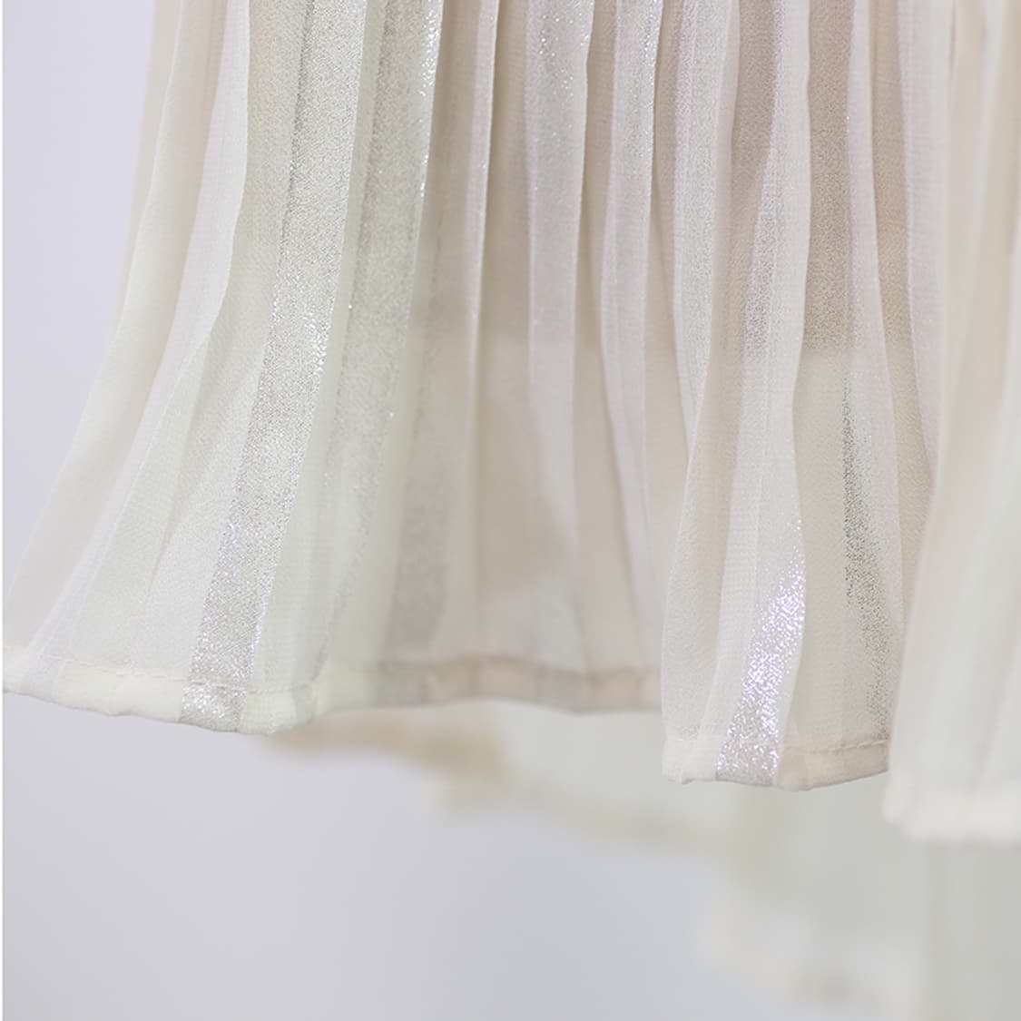 아이보리 펄플리츠 쉬폰팬츠 상품이미지5