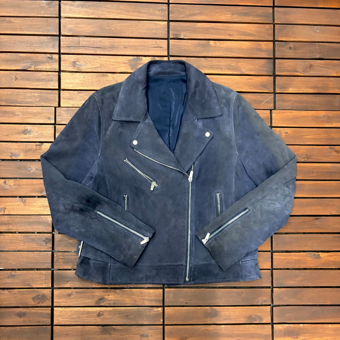 더블라이더 스웨이드 고트스킨 숏 자켓 (M) 상품이미지1