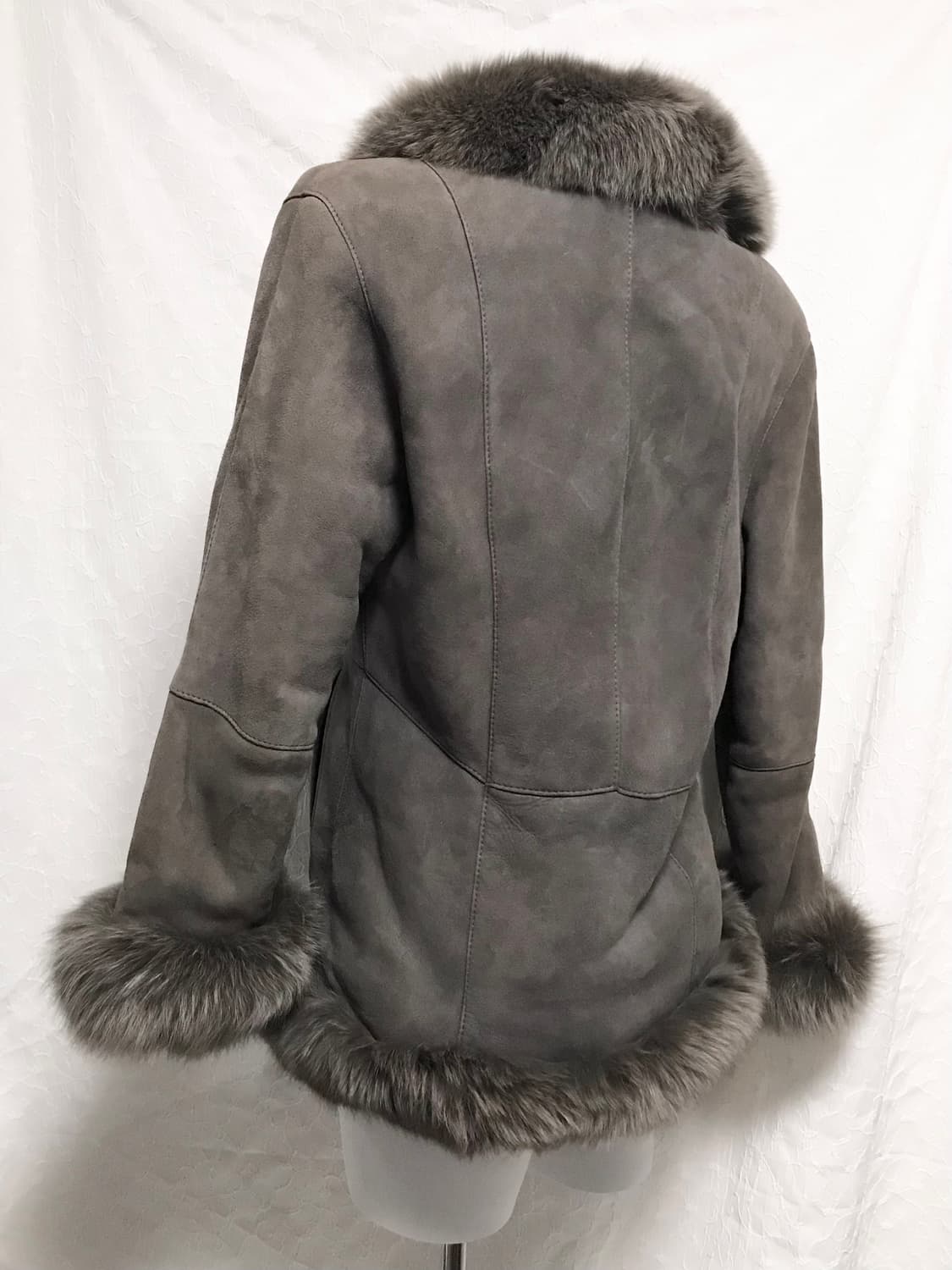 빈티지 y2k 갸루 퍼 트리밍 쉽스킨 양가죽 퍼자켓 상품이미지4