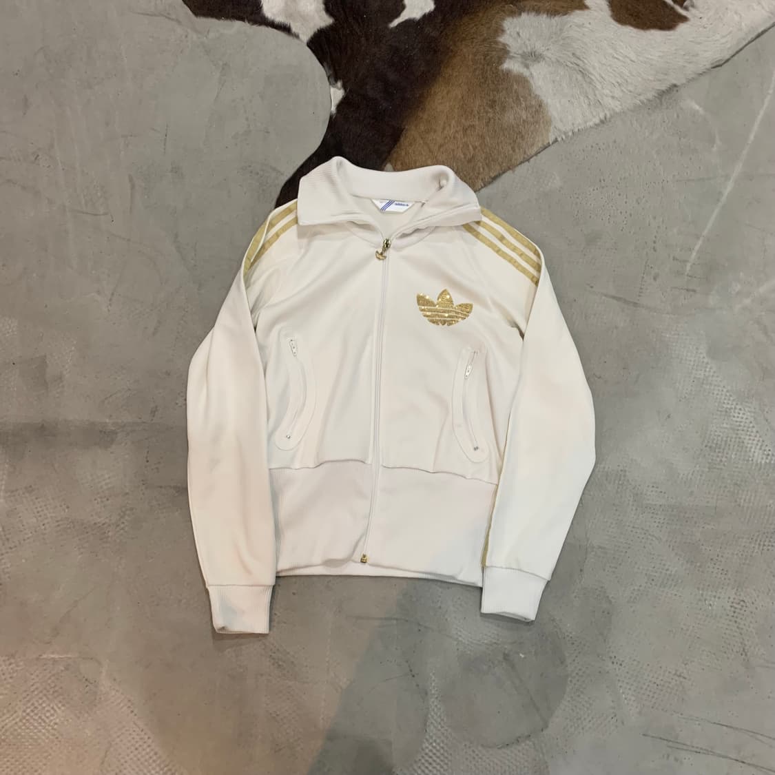 90 아디다스 화이트 파이어버드 져지/W557 상품이미지1