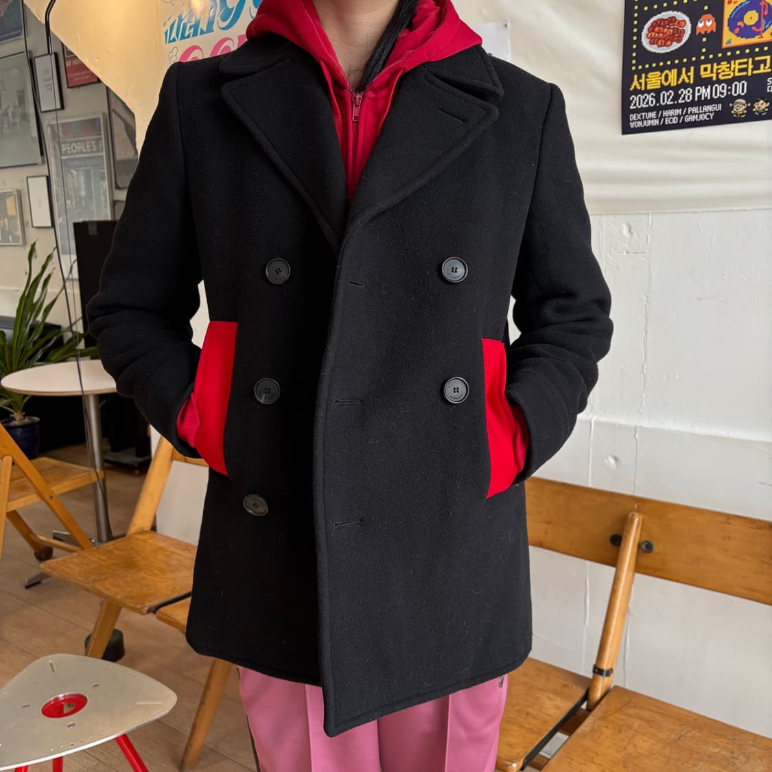 오클리 레드 후드 집업 상품이미지1