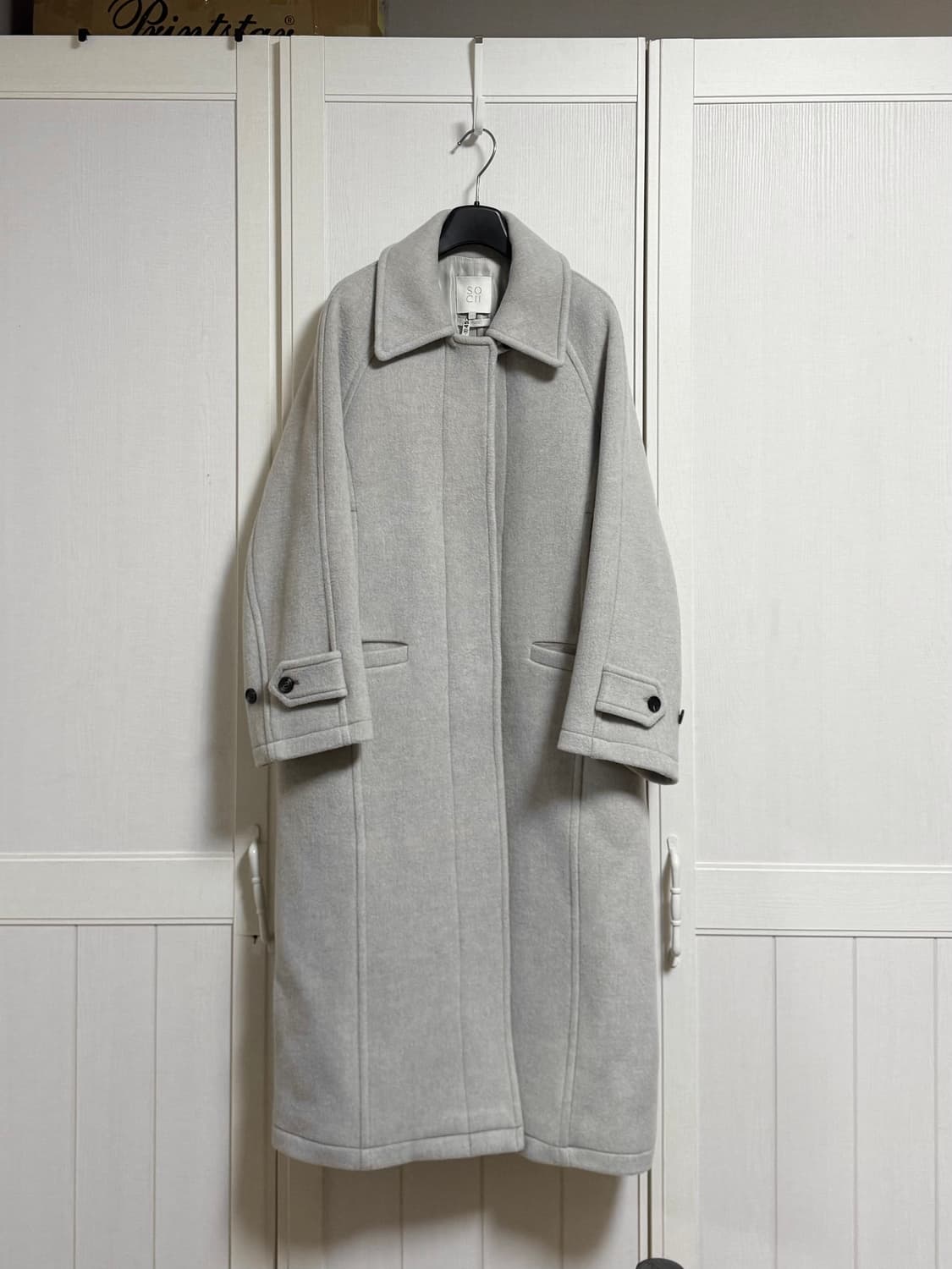 소치이 울캐시미어 발마칸 코트 상품이미지5