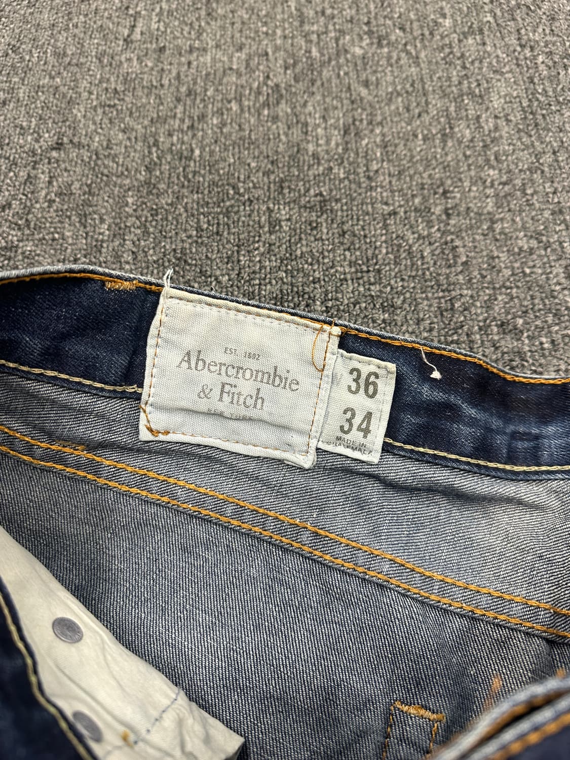 36) 아베크롬비 y2k 진청 와이드 데님팬츠 상품이미지9