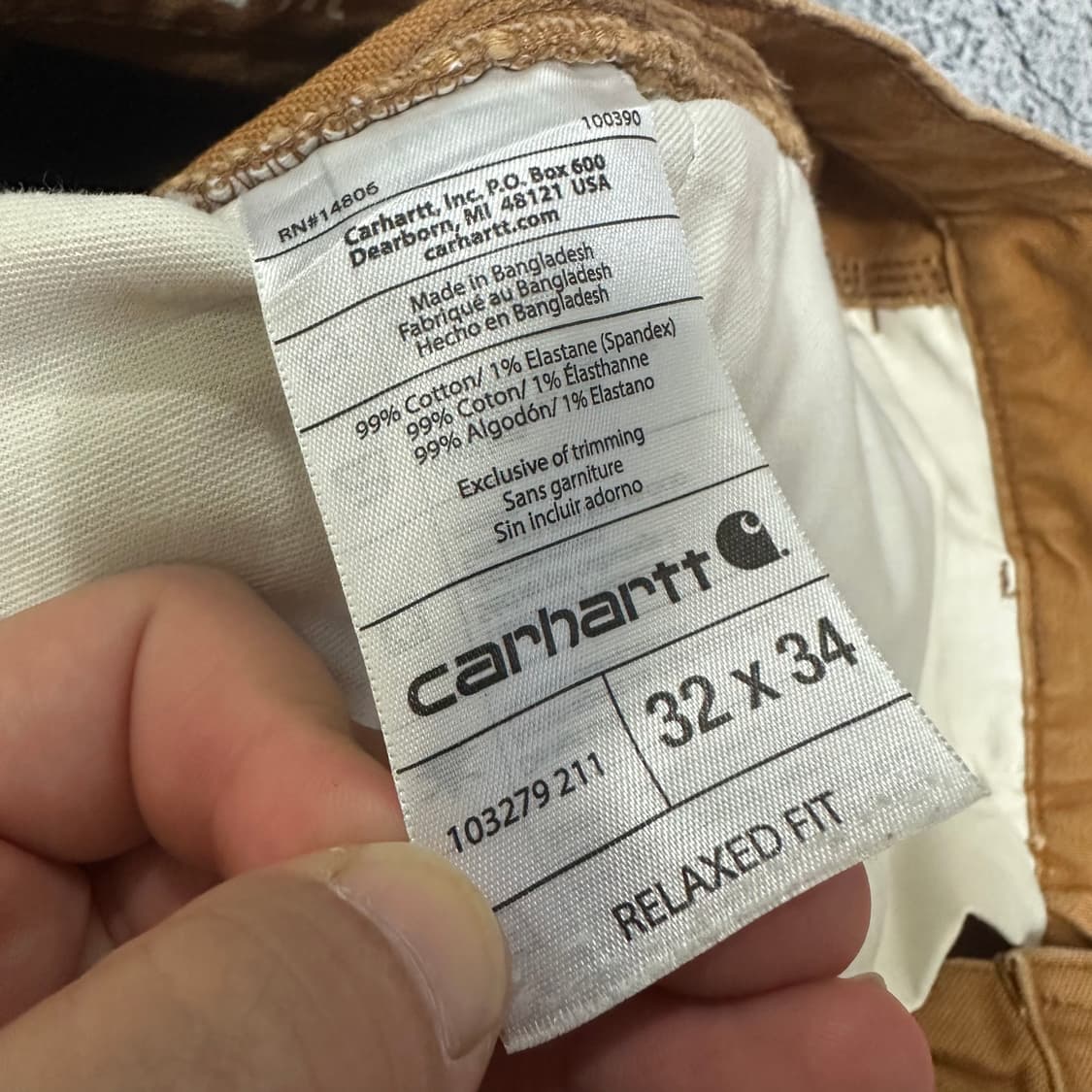 ✨ (바배) 칼하트 싱글니 카펜더 팬츠 상품이미지4