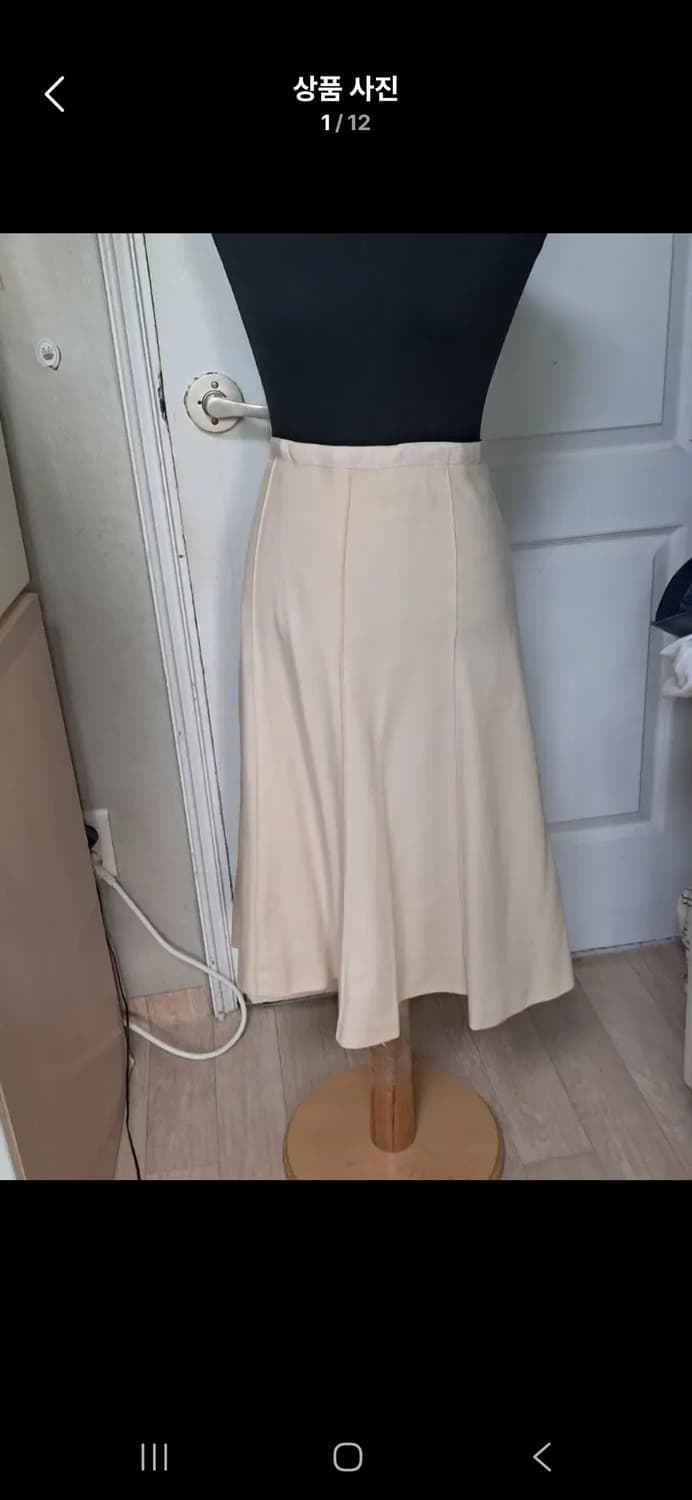 Theory 띠어리 베이지 울 스커트(4사이즈- 약 55~날씬66) 상품이미지1