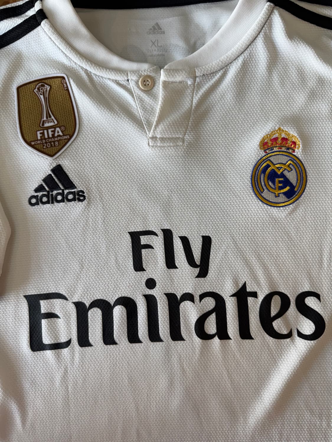 [XL/105]18-19 레알 마드리드 홈 벤제마 유니폼 DH3372 상품이미지3