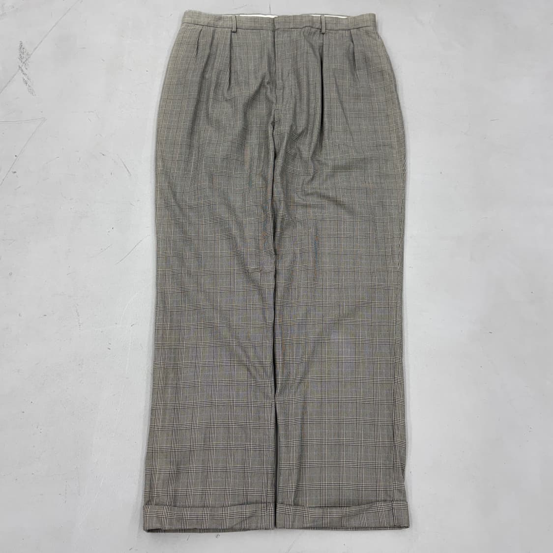 폴로 핀턱 체크 코튼 치노팬츠 상품이미지2