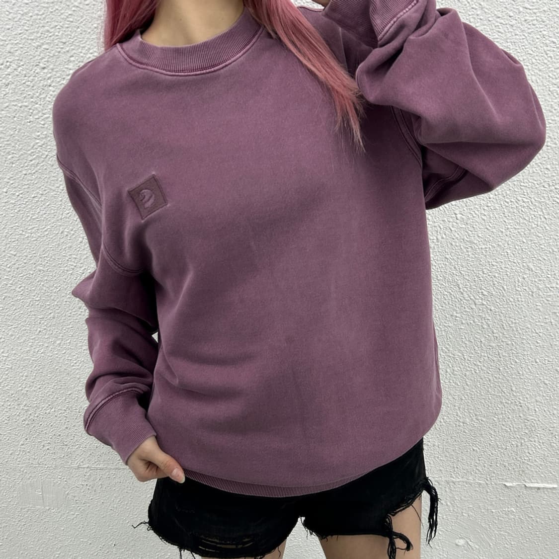 칼하트 애쉬퍼플 맨투맨 S 상품이미지1