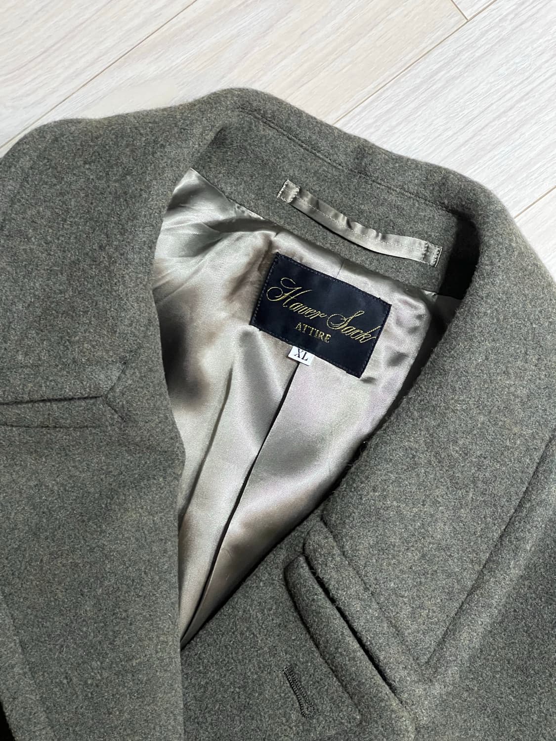 하버색 어타이어 코트 / 멜톤울 xl 사이즈 상품이미지3