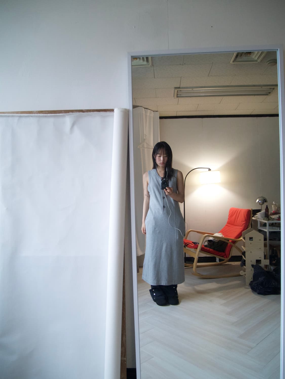 [요지야마모토 YS FOR LIVING] button dress 상품이미지8