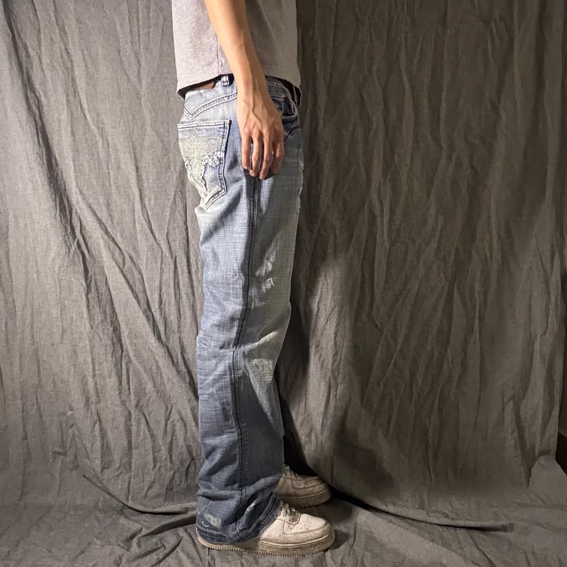 ANTIK DENIM 와이드 연청 데님 팬츠 상품이미지3